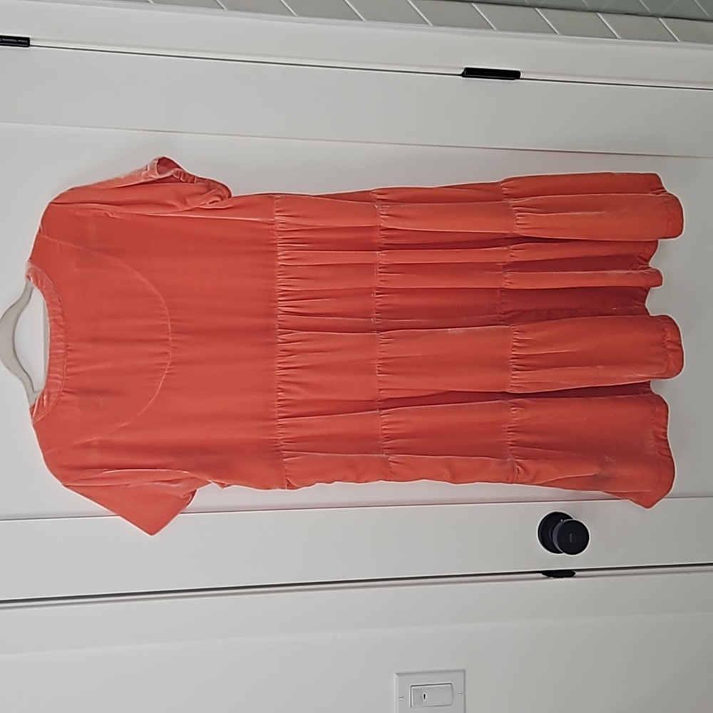 Maeve | Velvet Dress | Coral | L - Picture 5 of 5
